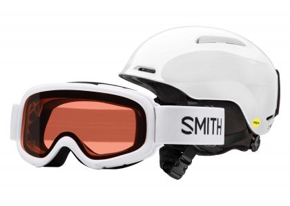 Smith komplet smučarska čelada Glide in smučarska očala Gamblr